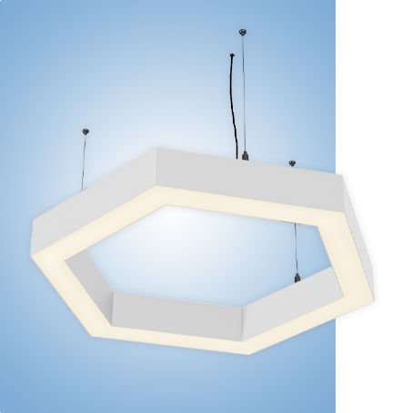 Светильник Hexa серия vs-ds-Hexa в белом корпусе